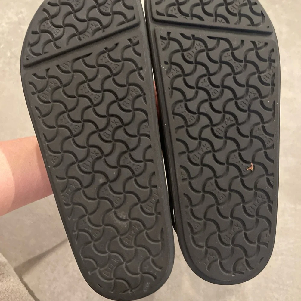 Birkenstock / Cannes Black Leather Sandals Size W 39 uS 8 Narrow NEW No Box - Picture 10 of 10